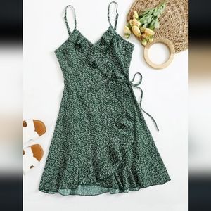 NWOT Ruffle Wrap Dress